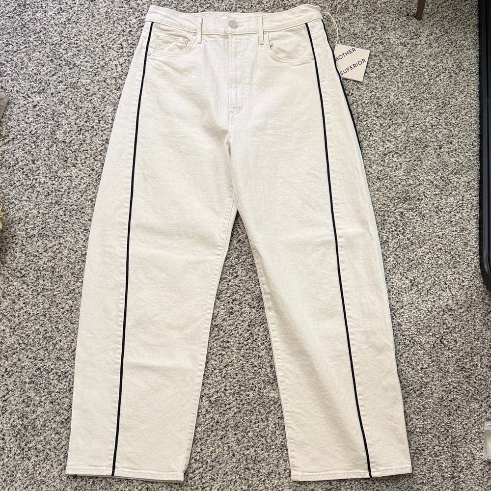 Mother Half Piped Ankle High Rise Jeans